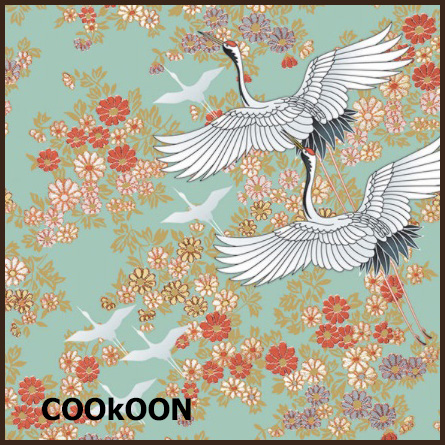 Salon Boudoir Papieren Servetten Mint Affair, Kimono mint, 33x33cm