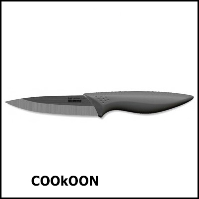 IMF 'chef' zwart keramisch mes met silicone greep 10cm